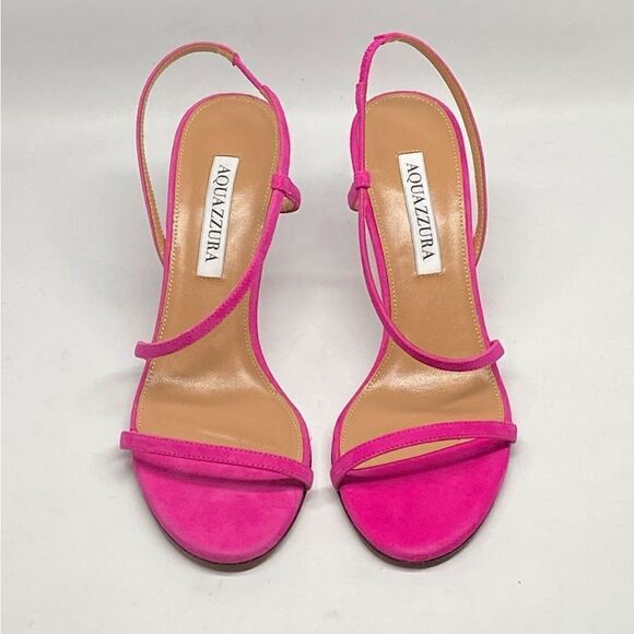 Aquazzura Sleek 75MM Strappy Suede Sandals size 36.5 - Picture 3 of 13